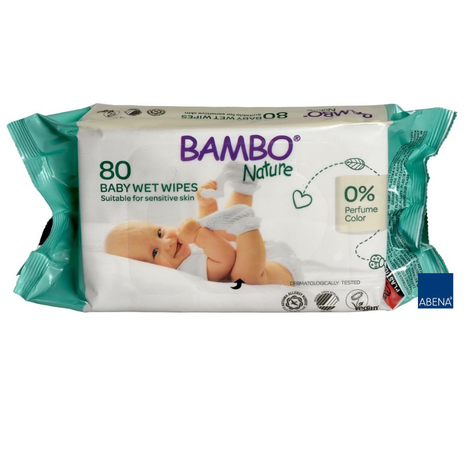 Chusteczki nasączone dla niemowląt i dzieci Abena 1000012810 / 1000012811