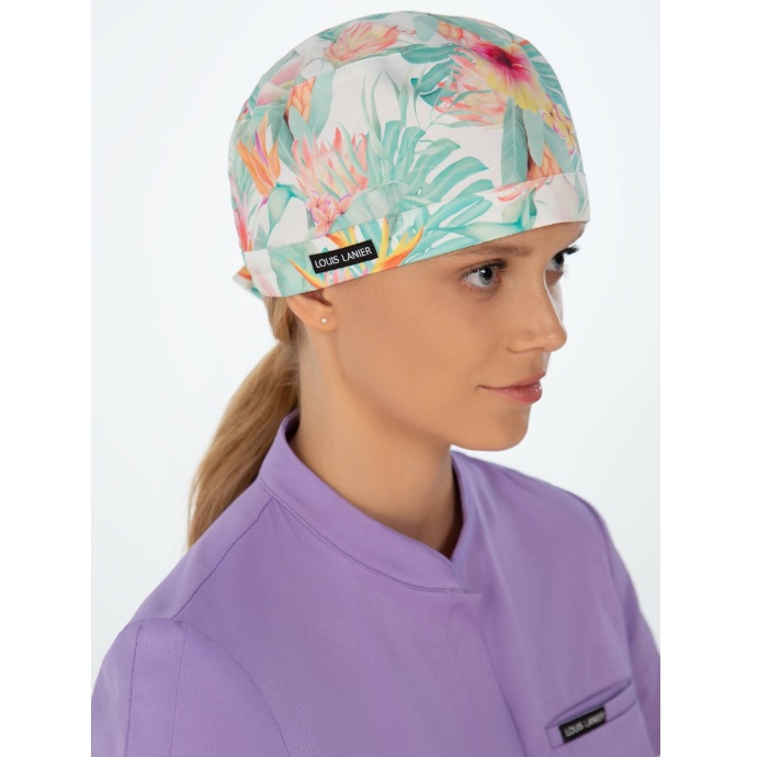 Czepki medyczne wielorazowe Louis Lanier Pastel Garden
