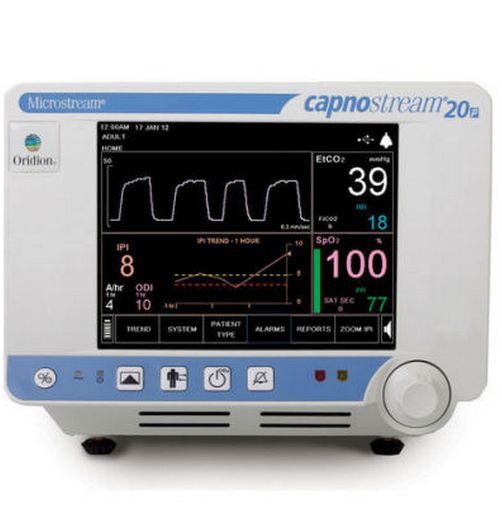 Kapnografy ze strumienia bocznego lub głównego Covidien Capnostream 20p
