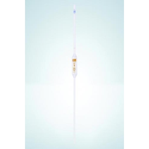 Pipety szklane HIRSCHMANN szkło sodowo-wapniowe klasa B brązowa podz. z 1 kreską