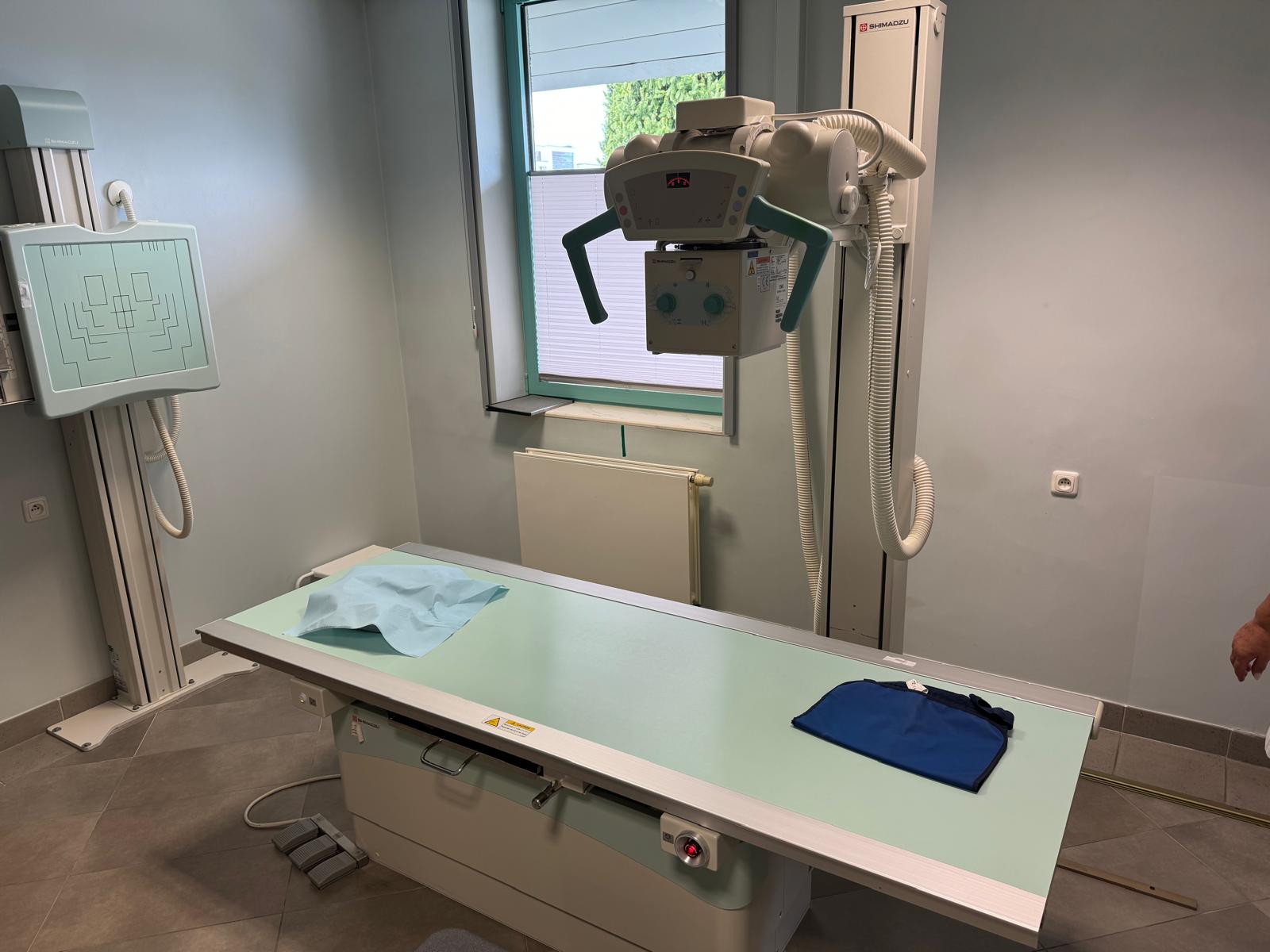 RTG kostno-płucne do radiografii używane Shimadzu Corporation Aparat RTG R20J