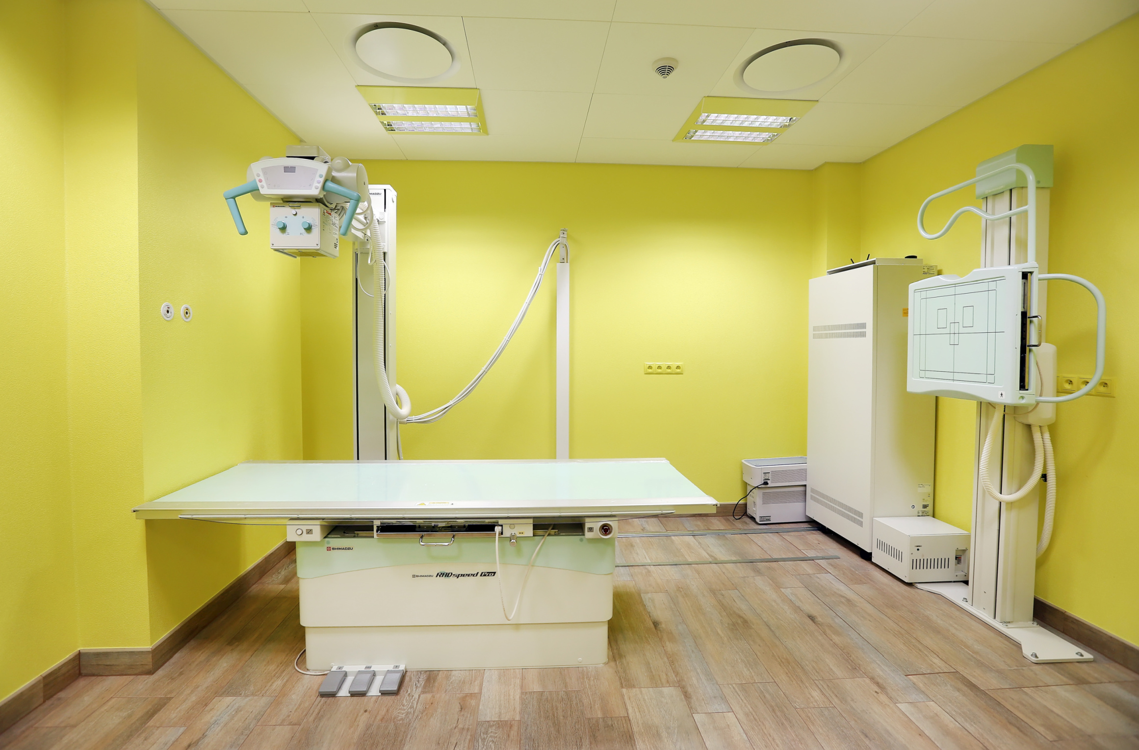 RTG kostno-płucne do radiografii używane B/D Shimadzu Radspeed MF - Praiston rekondycjonowany