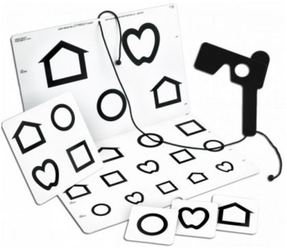 Tablice okulistyczne do badania ostrości wzroku Good-lite Symbole LEA dla niedowidzących