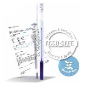 Termometry szklane laboratoryjne Ludwig Schneider ASTM ACCU-SAFE kalibrowane