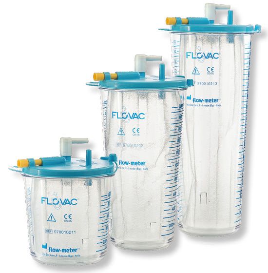 Zbiorniki (kanistry) do ssaków medycznych FLOW-METER FLOVAC
