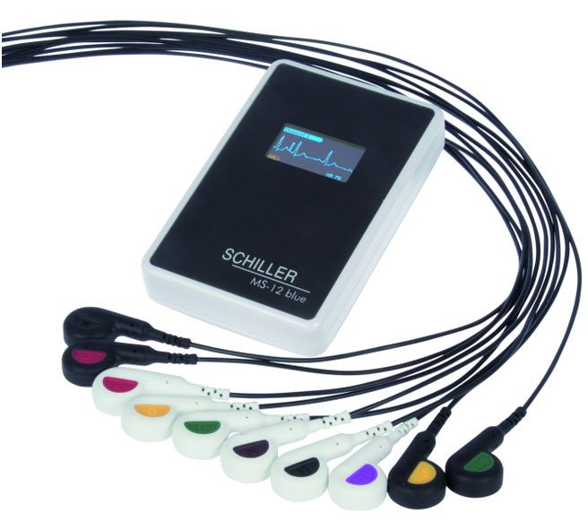 Aparaty EKG - Elektrokardiografy SCHILLER CARDIOVIT MS-12 blue