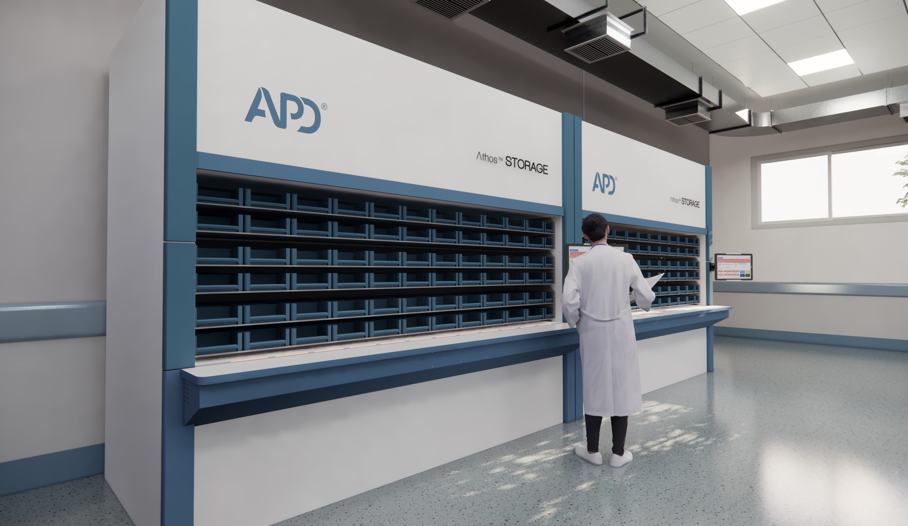 Automaty do dystrybucji leków APD Athos Storage wertykalna