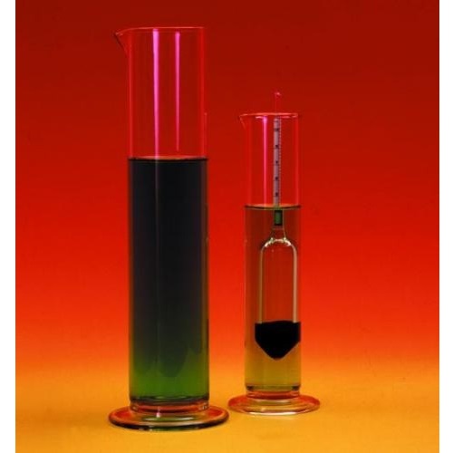 Cylindry miarowe szklane LLG areometryczne