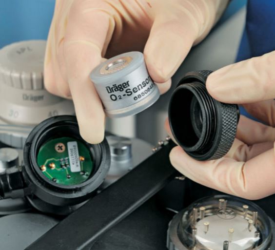 Czujniki tlenu do urządzeń medycznych Dräger kapsuły