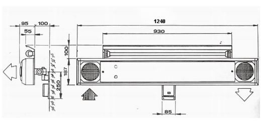 Lampy bakteriobójcze przepływowe BakMed PLB-302.1 60/30