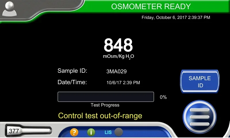 Osmometry Advanced Instruments Osmo 1