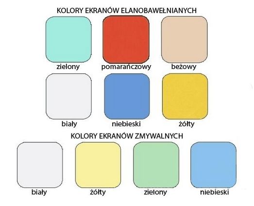 Parawany szpitalne - medyczne Juventas Metalowy trzyczęściowy