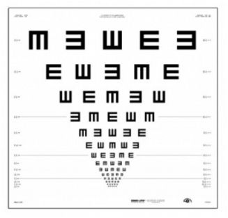 Tablice okulistyczne do badania ostrości wzroku Good-lite Haki ETDRS 52159