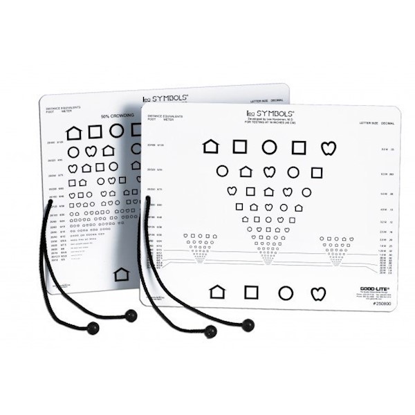 Tablice okulistyczne do badania ostrości wzroku Good-lite Symbole LEA 52016