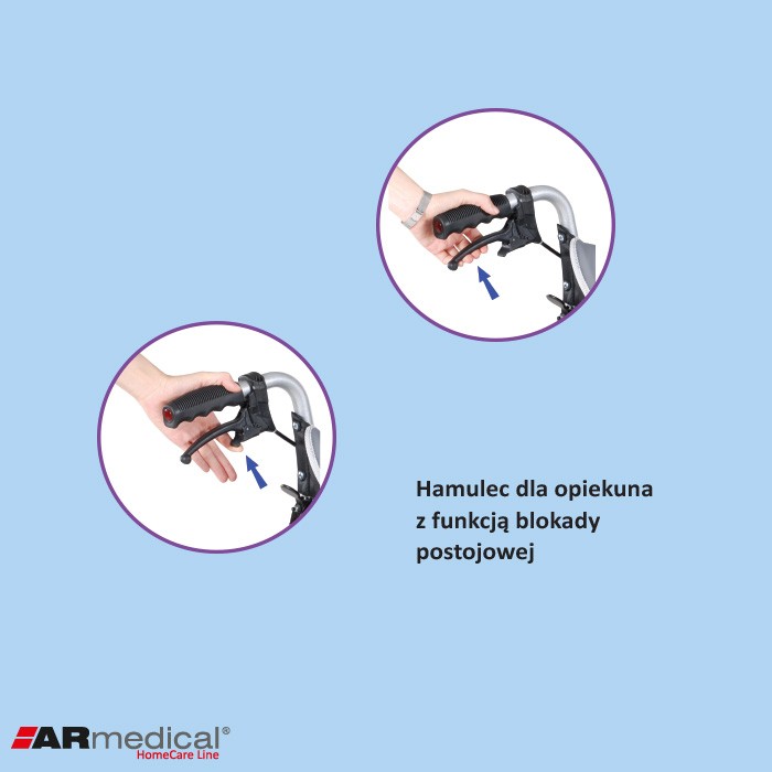 Wózki inwalidzkie standardowe Armedical Ergonomic AR-300