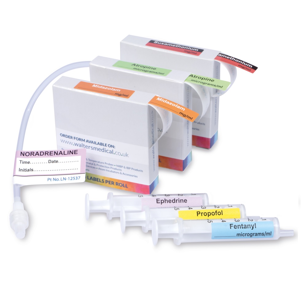 Naklejki do oznaczania strzykawek